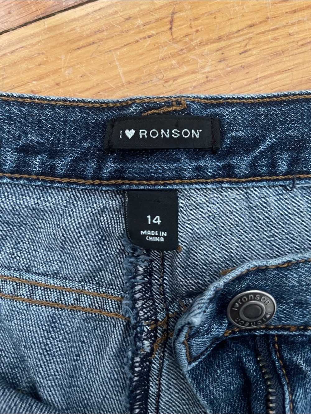 I Heart Ronson Distressed Denim Women’s Shorts - Picture 2 of 3